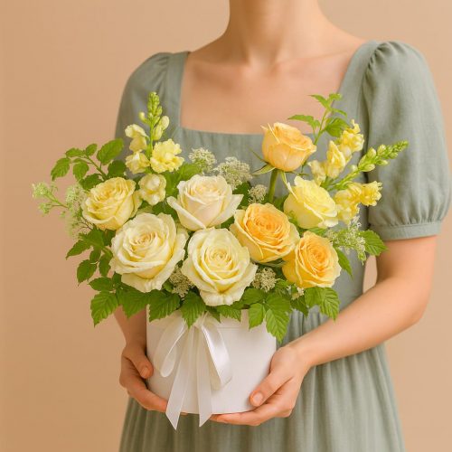 Композиция в коробке «Солнечное утро»