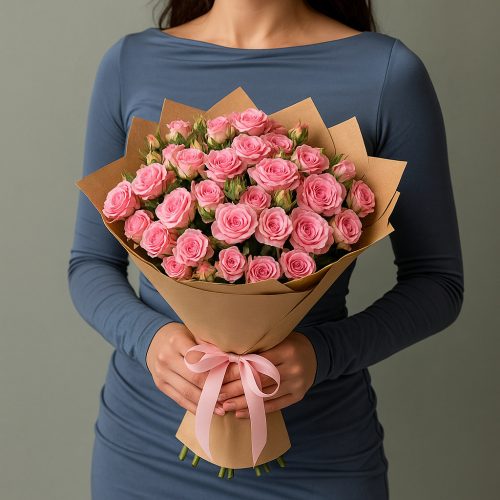 Букет кустовых роз «Очарование роз»